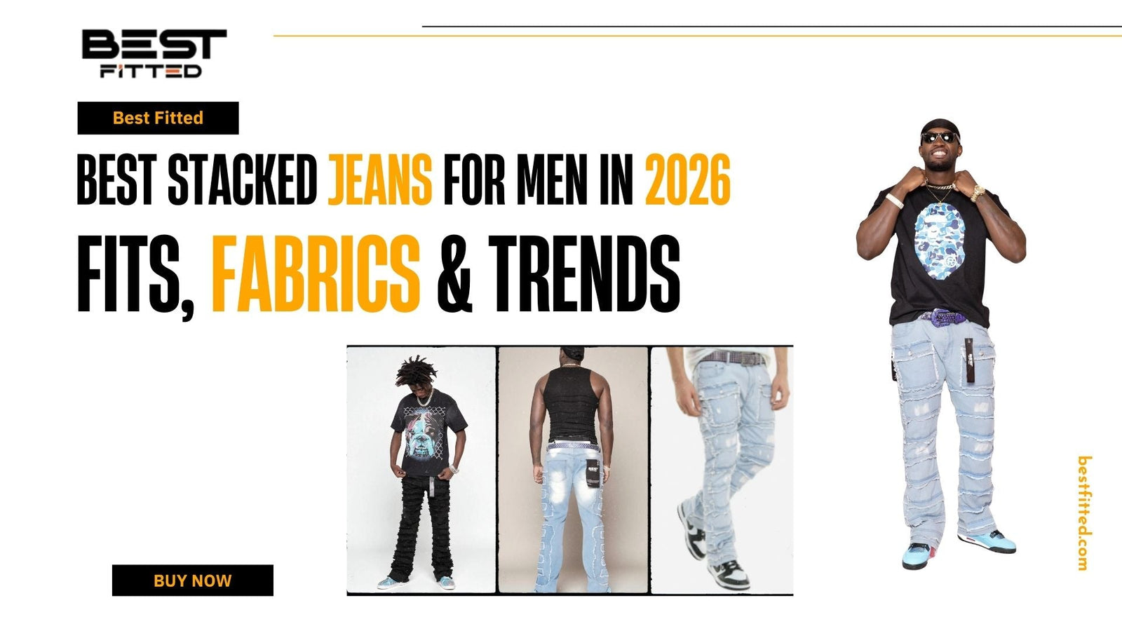 Best Stacked Jeans for Men in 2026: Fits, Fabrics & Trends
