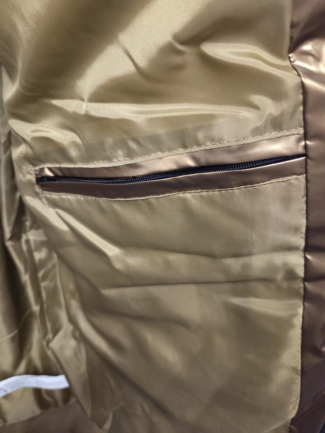 Metallic Gold Puffer Jacket