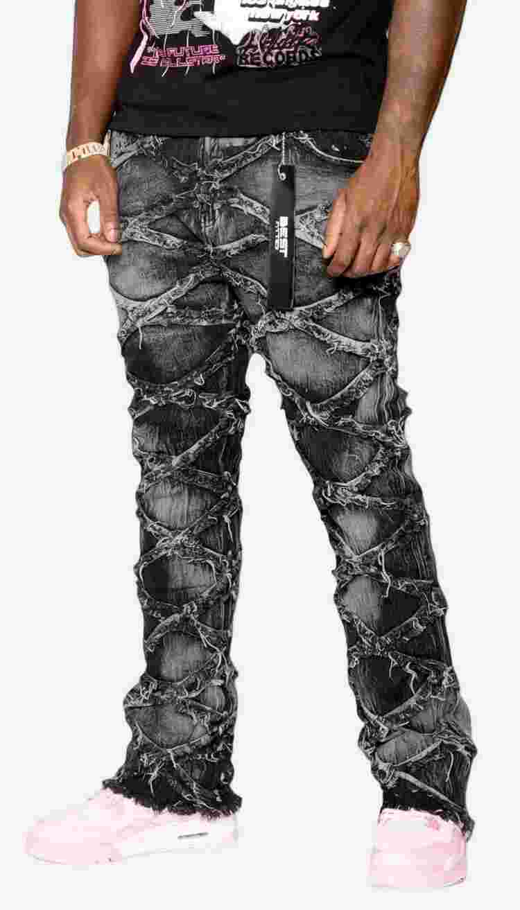 Men's Designer Gray Jean with Denim Tears