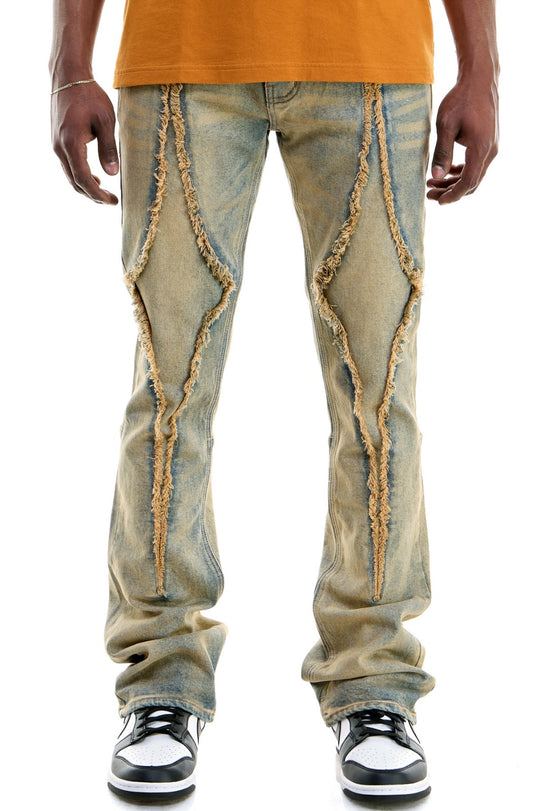 T Blue Diamond Skinny Flare Jeans - Stacked Flare Fit