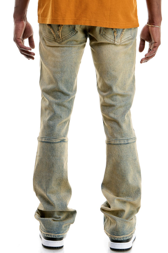 T Blue Diamond Skinny Flare Jeans - Stacked Flare Fit