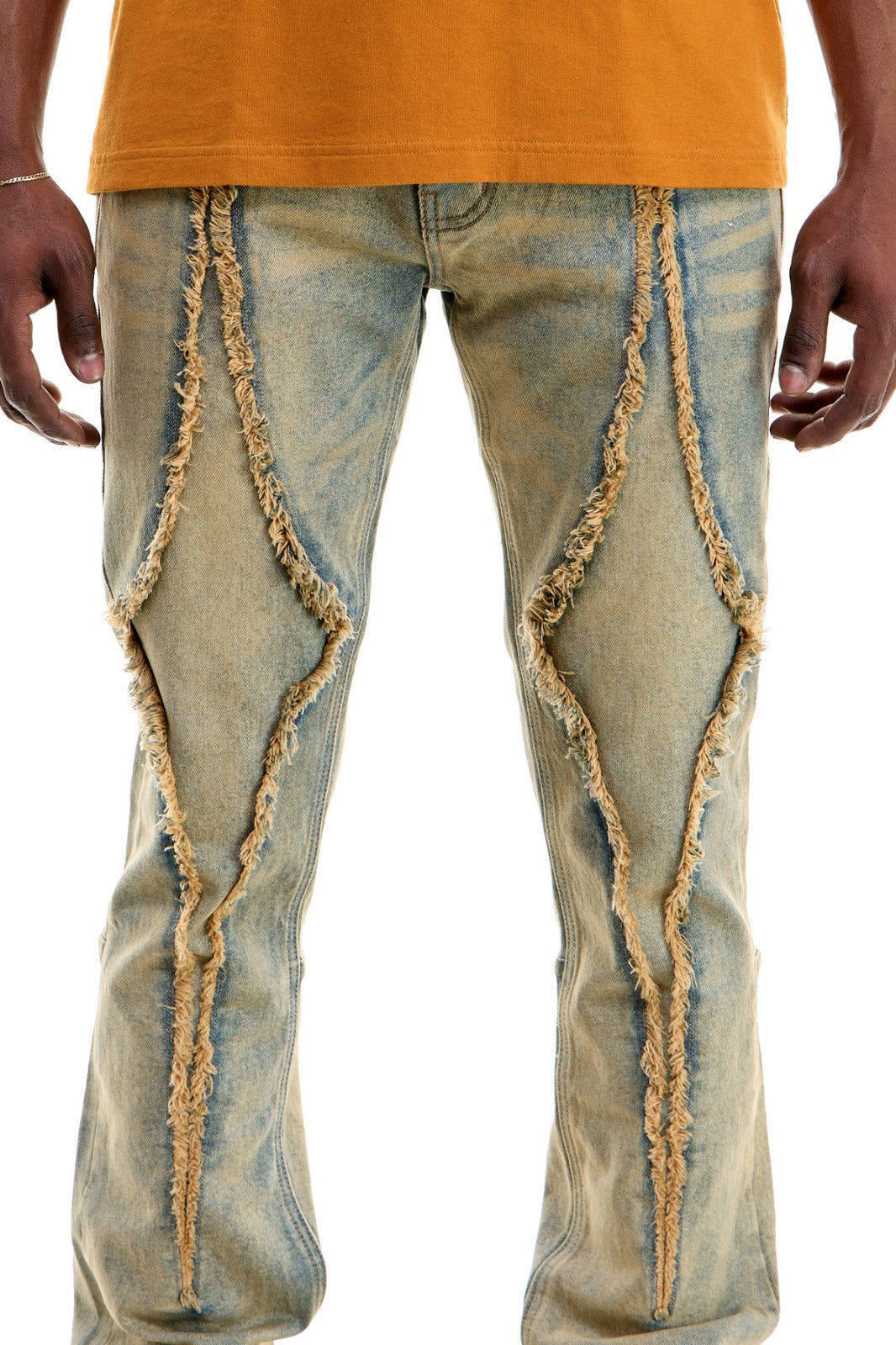 T Blue Diamond Skinny Flare Jeans - Stacked Flare Fit