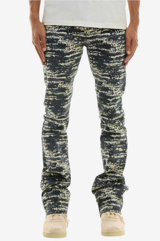 Blue Flare Pants - Skinny Flare Fit