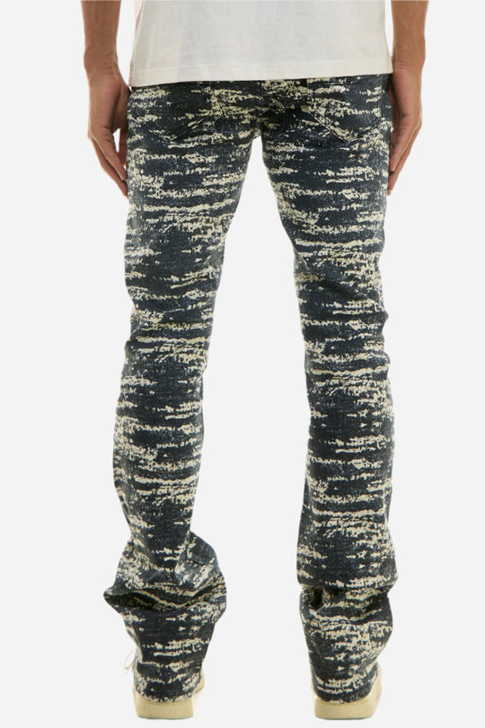 Blue Flare Pants - Skinny Flare Fit