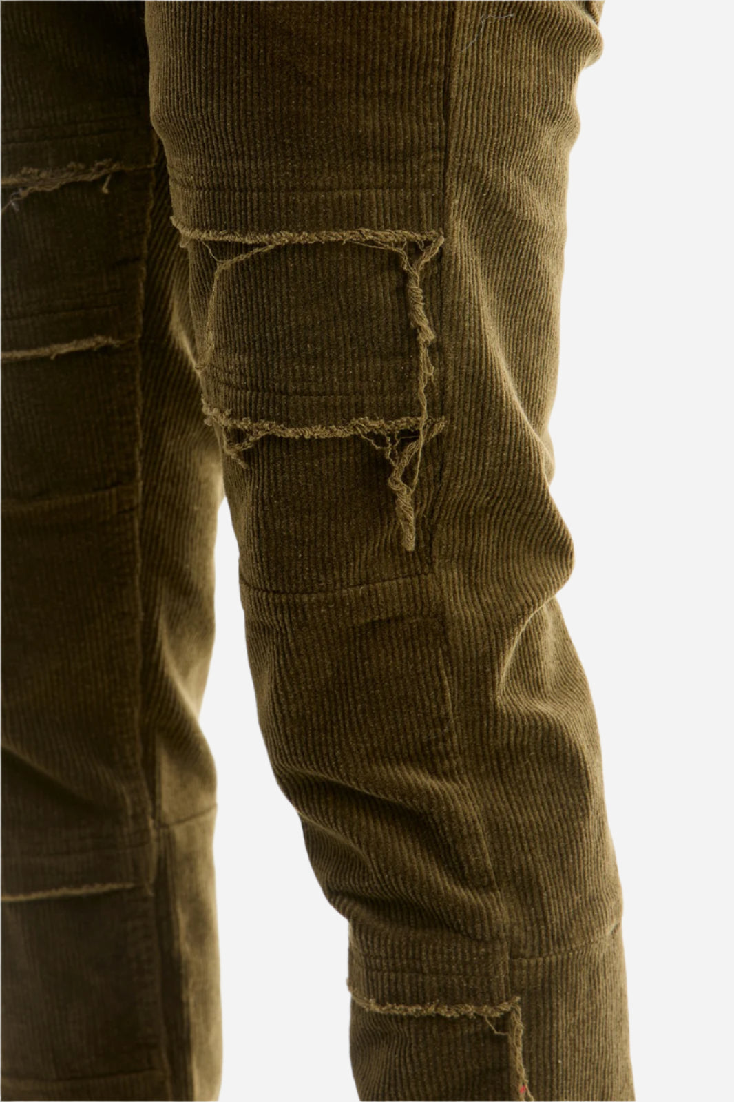 Burgundy Corduroy Layered Pants