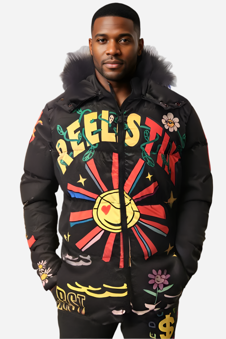 FEEIST Red Puffer Jacket