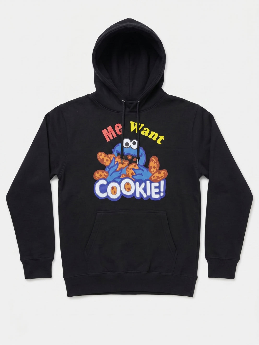 "Me Want Cookie!" Graphic Pullover Hoodie