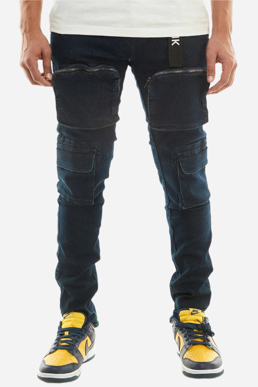 Knee Cargo Pants - Skinny