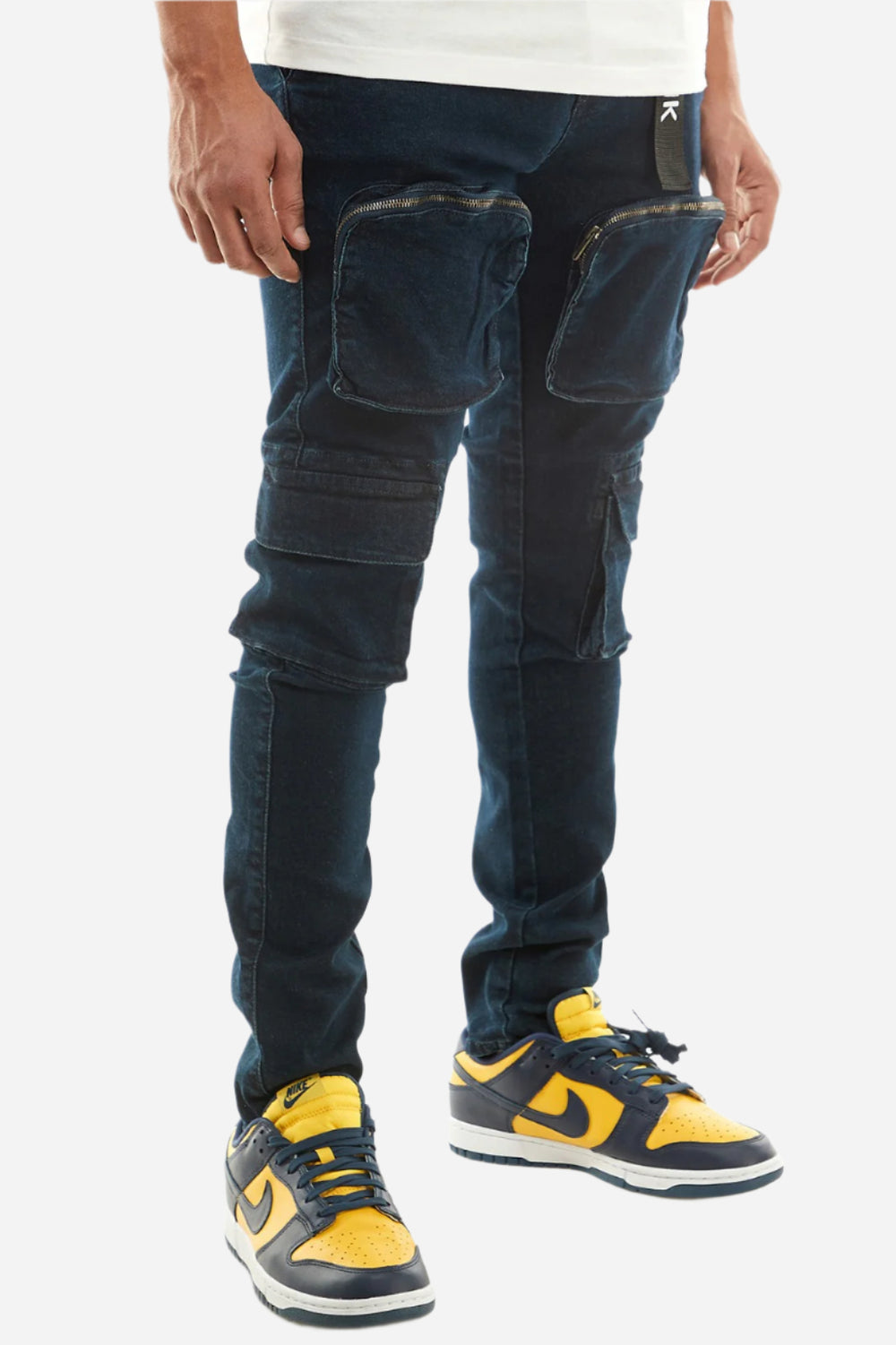 Knee Cargo Pants - Skinny