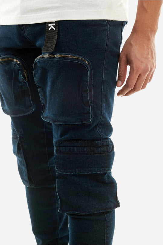 Knee Cargo Pants - Skinny