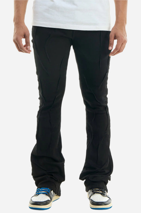 Pleated Skinny Flare Pants