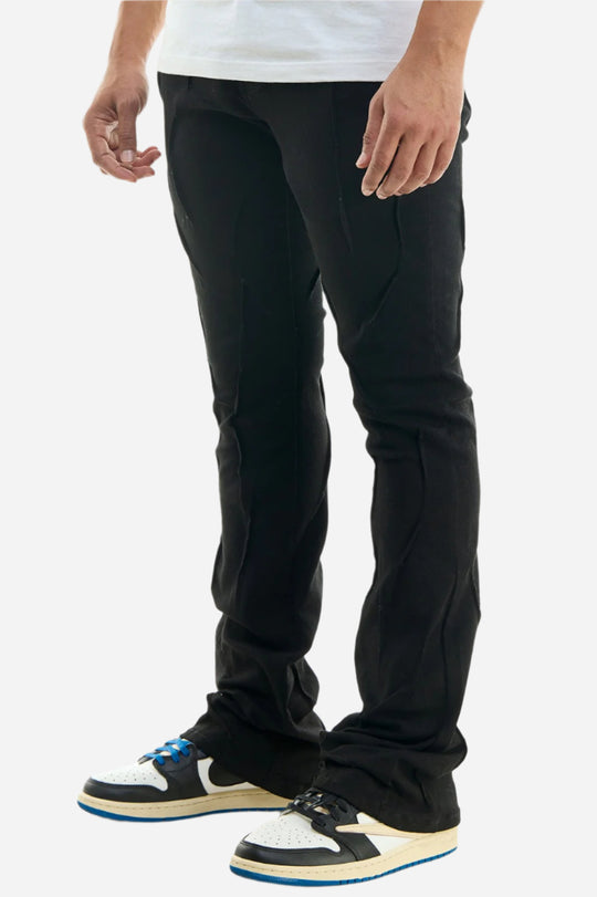 Pleated Skinny Flare Pants