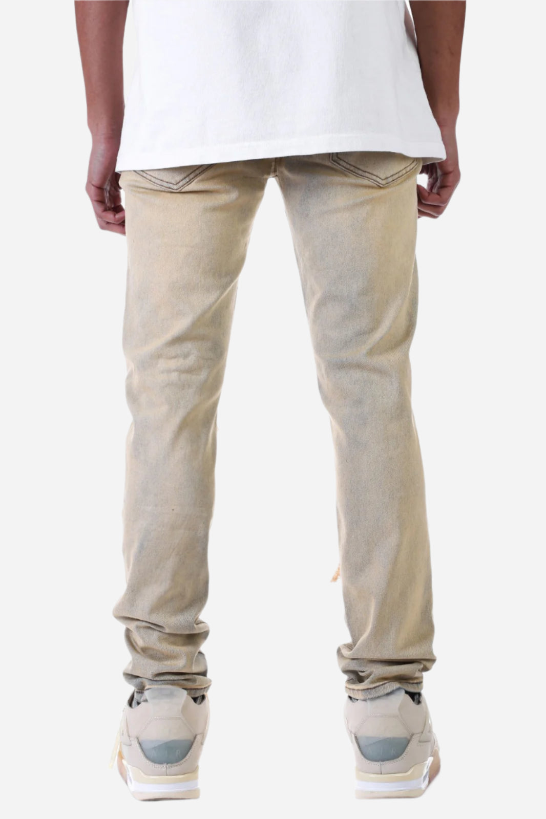 Tinted Blue Ripped Jeans - Ripped Jeans