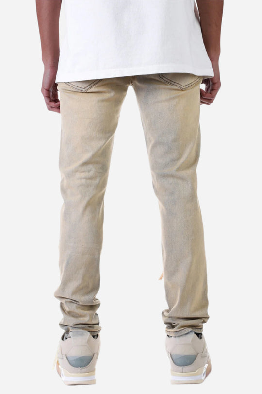 Tinted Blue Ripped Jeans - Ripped Jeans