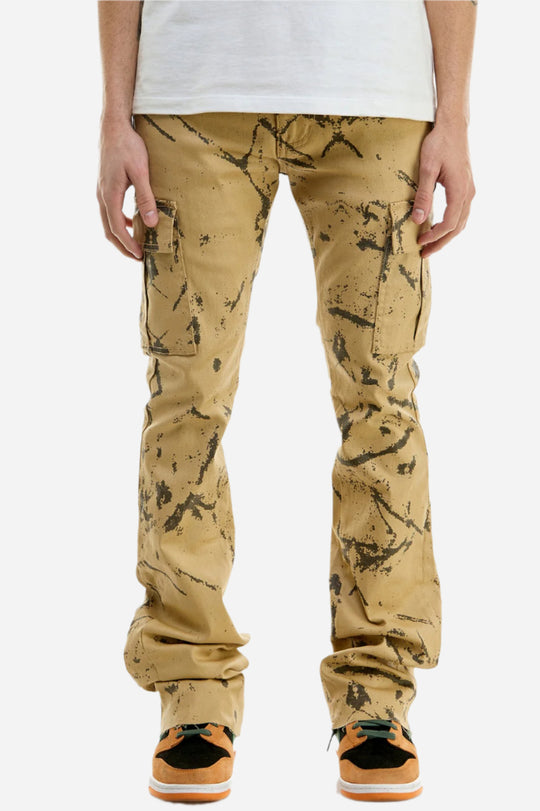 Waxed Flare Pants