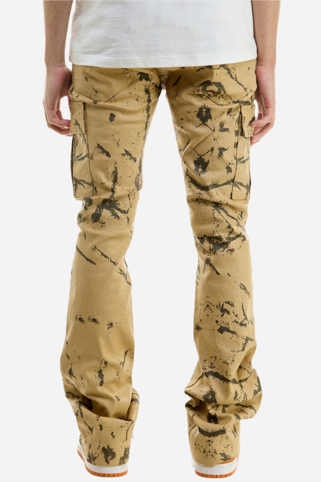 Waxed Flare Pants