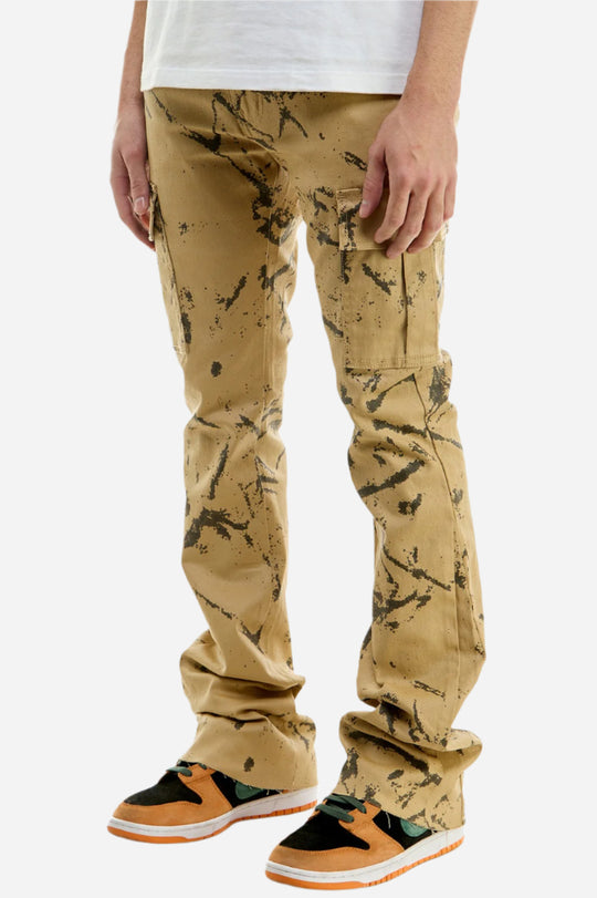 Waxed Flare Pants