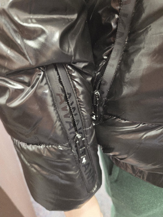 Puffer Jacket with Faux Fur Trimmed Hood