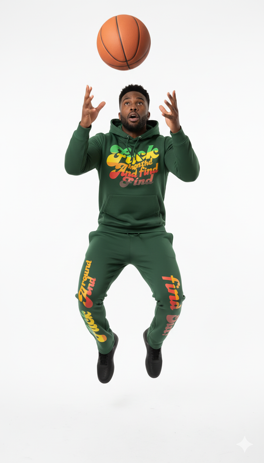 "F*ck Around & Find Out" Gradient Streetwear Tracksuit