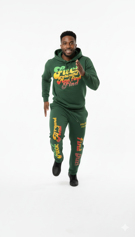 "F*ck Around & Find Out" Gradient Streetwear Tracksuit