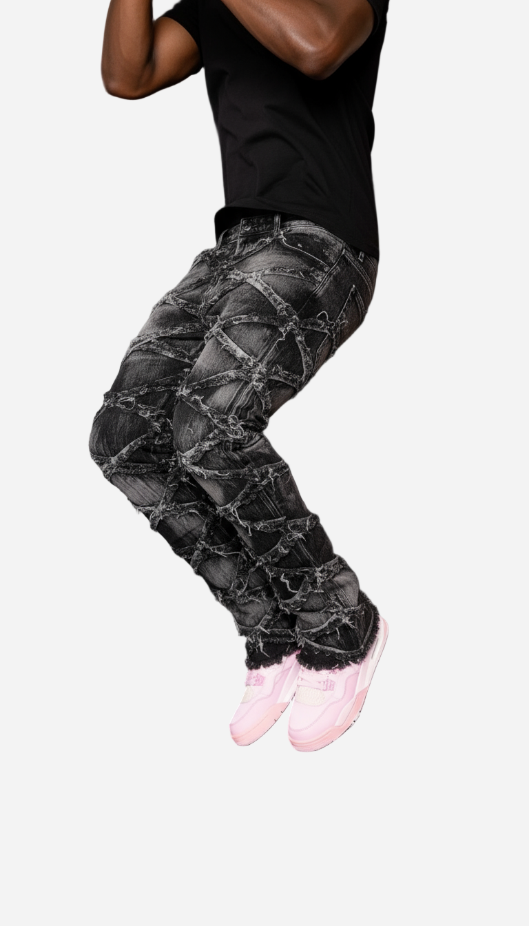 Men's Designer Gray Jean with Denim Tears