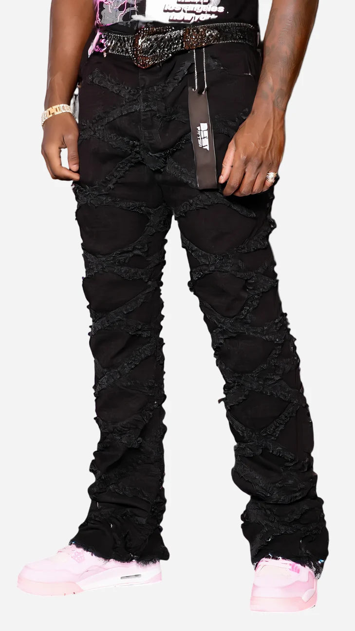 Men's Designer Black Jean with Denim Tears
